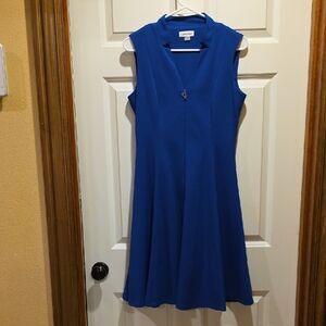 Calvin Klein Women's Royal Blue Midi Dress